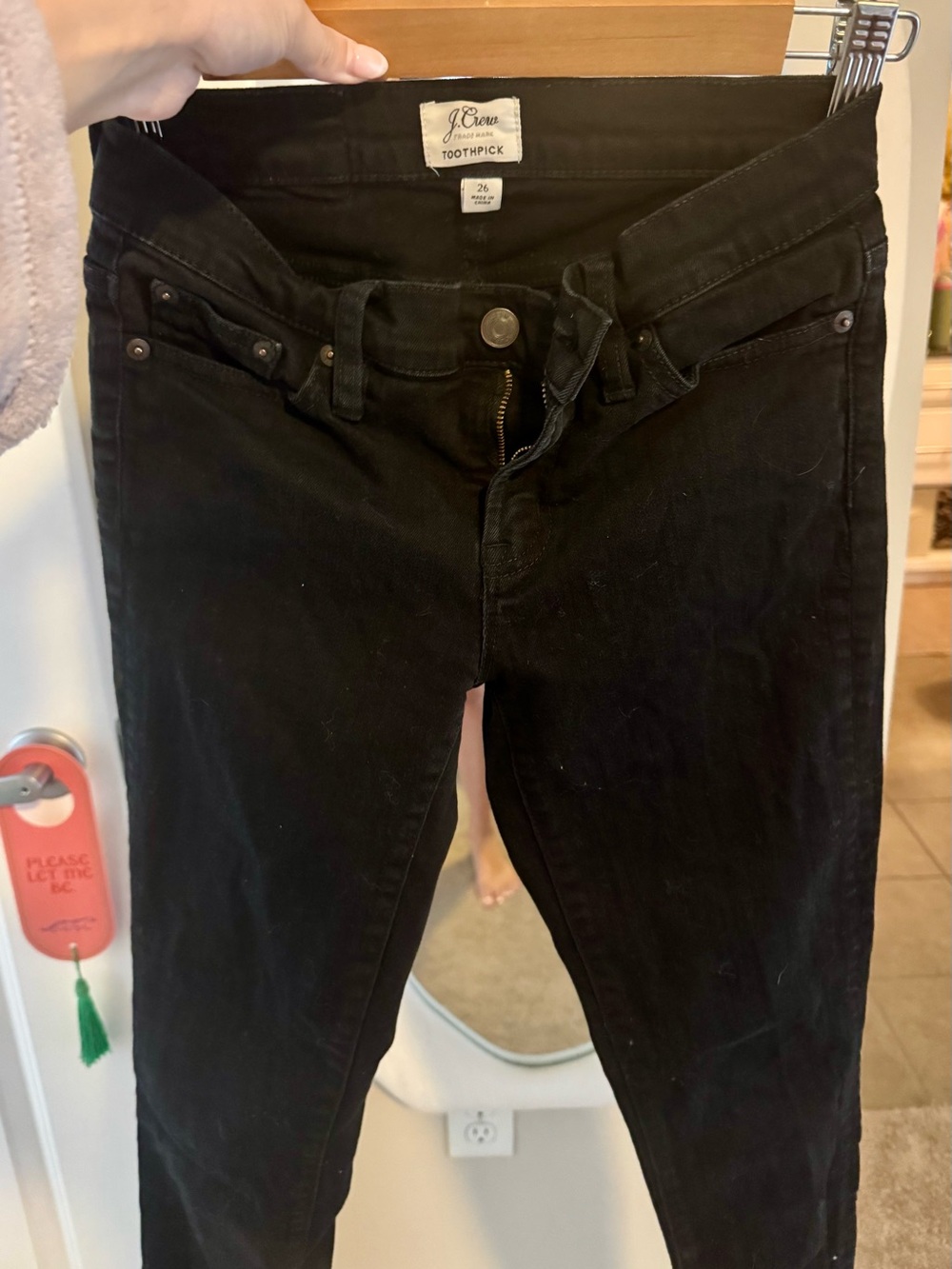 J. Crew Toothpick Skinny Jeans in Black